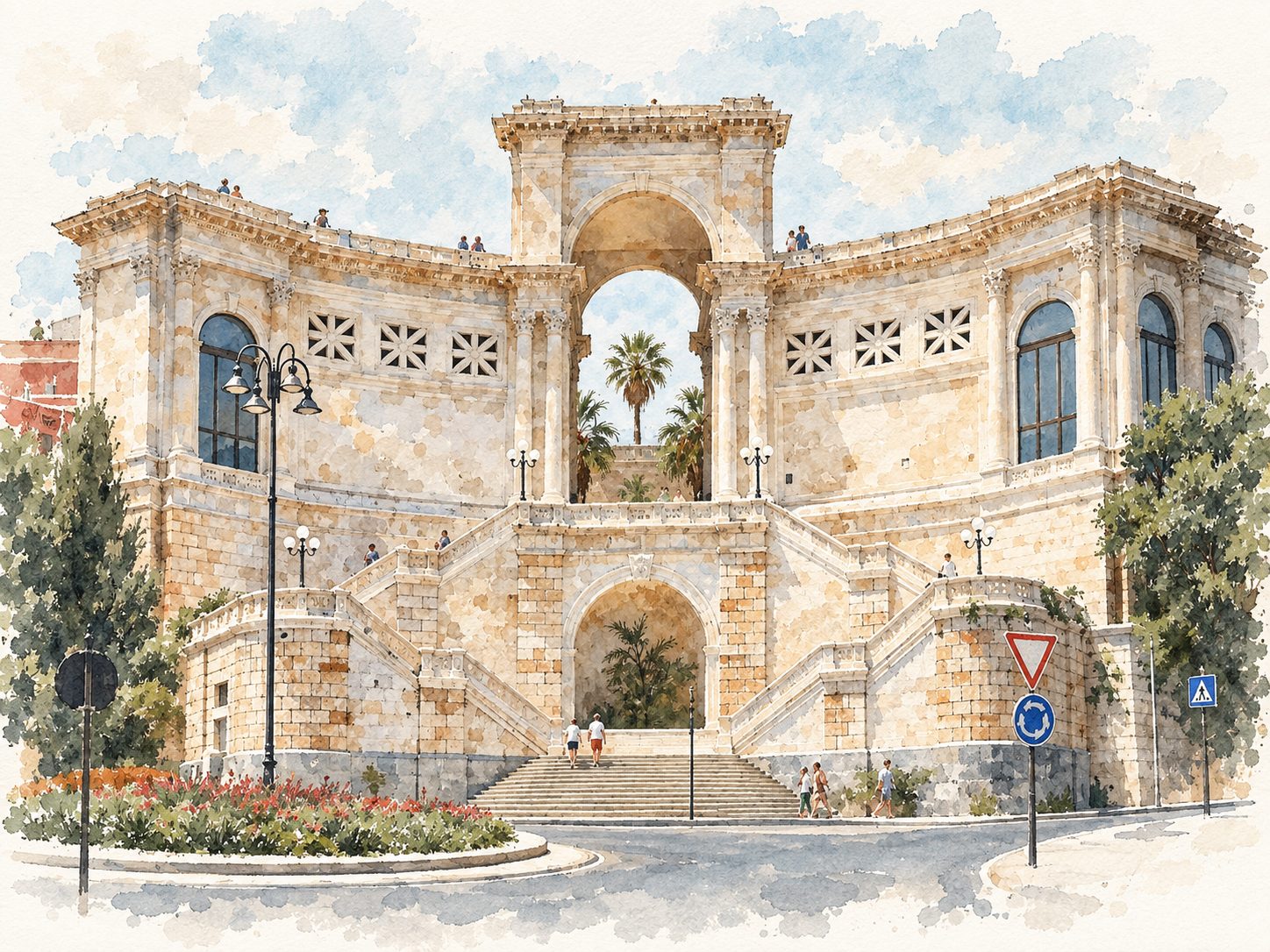 Cagliari — Bastione di Saint Remy